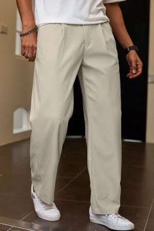 Crepe Wide-Leg Trousers