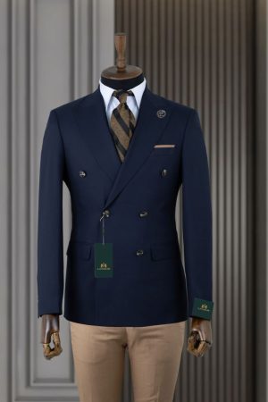 Double-Breasted Blazer with Trousers