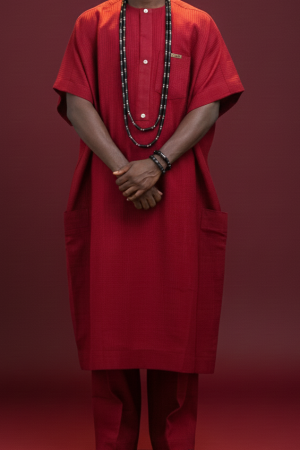 Ox Blood Senator Wear with Kaftan Vibes